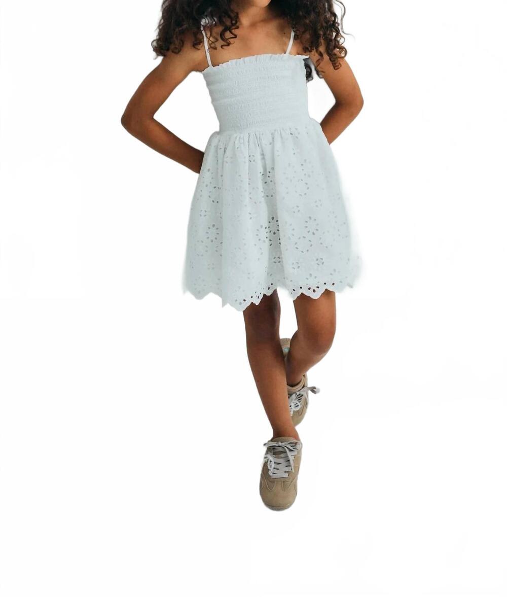 NEW THE NEW SOCIETY girl's sakura dress in pure cloud